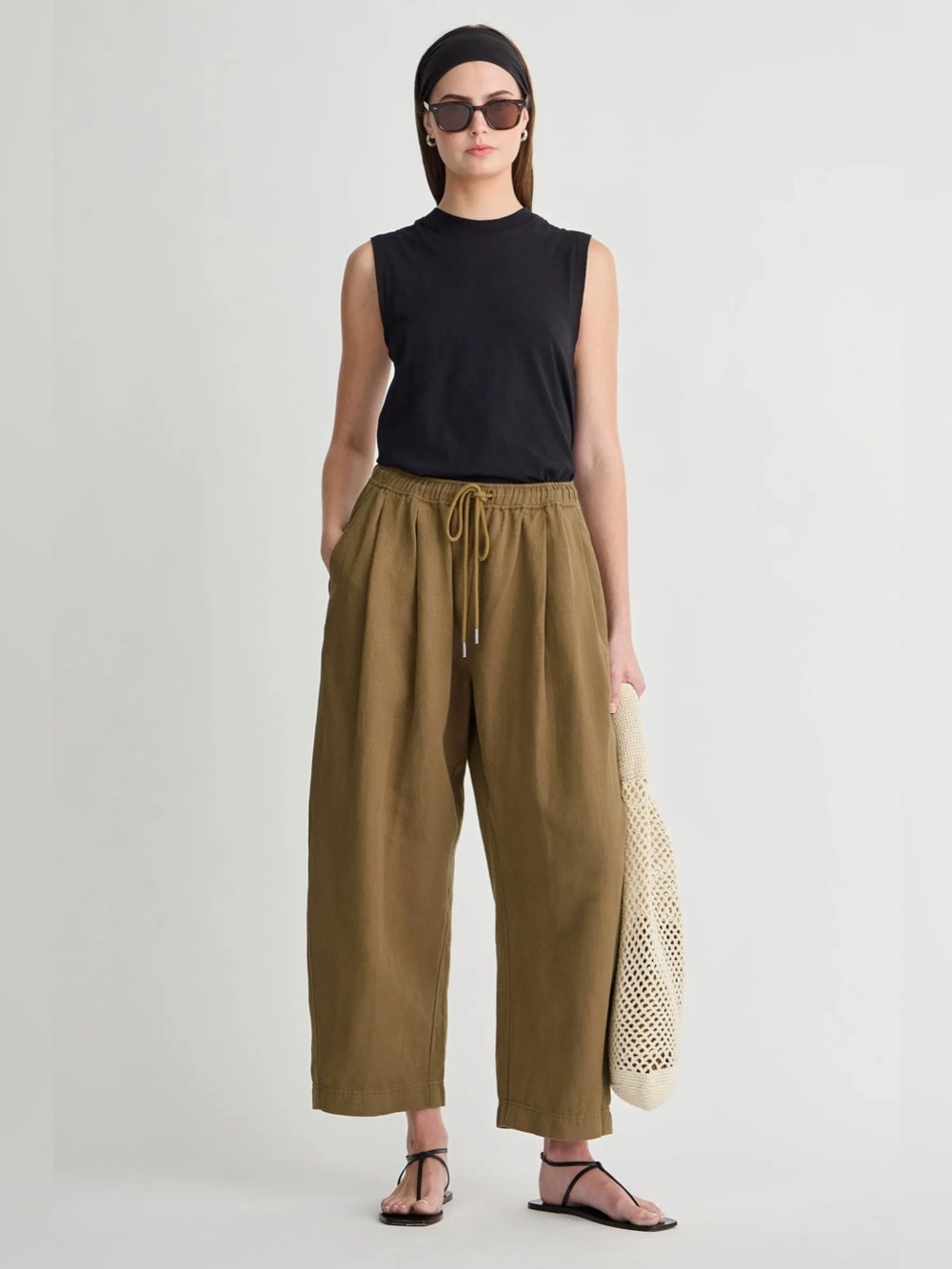 Apiece Apart Everyday Pull On Pant Tobacco M